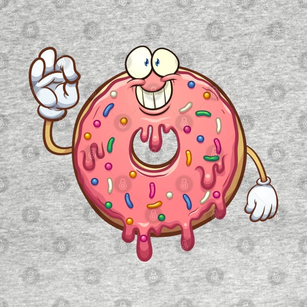 Cartoon donut by memoangeles